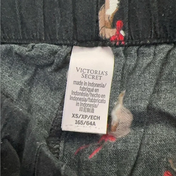 Black Pajama VICTORIA SECRET Pants with Animal Print - Picture 4 of 7